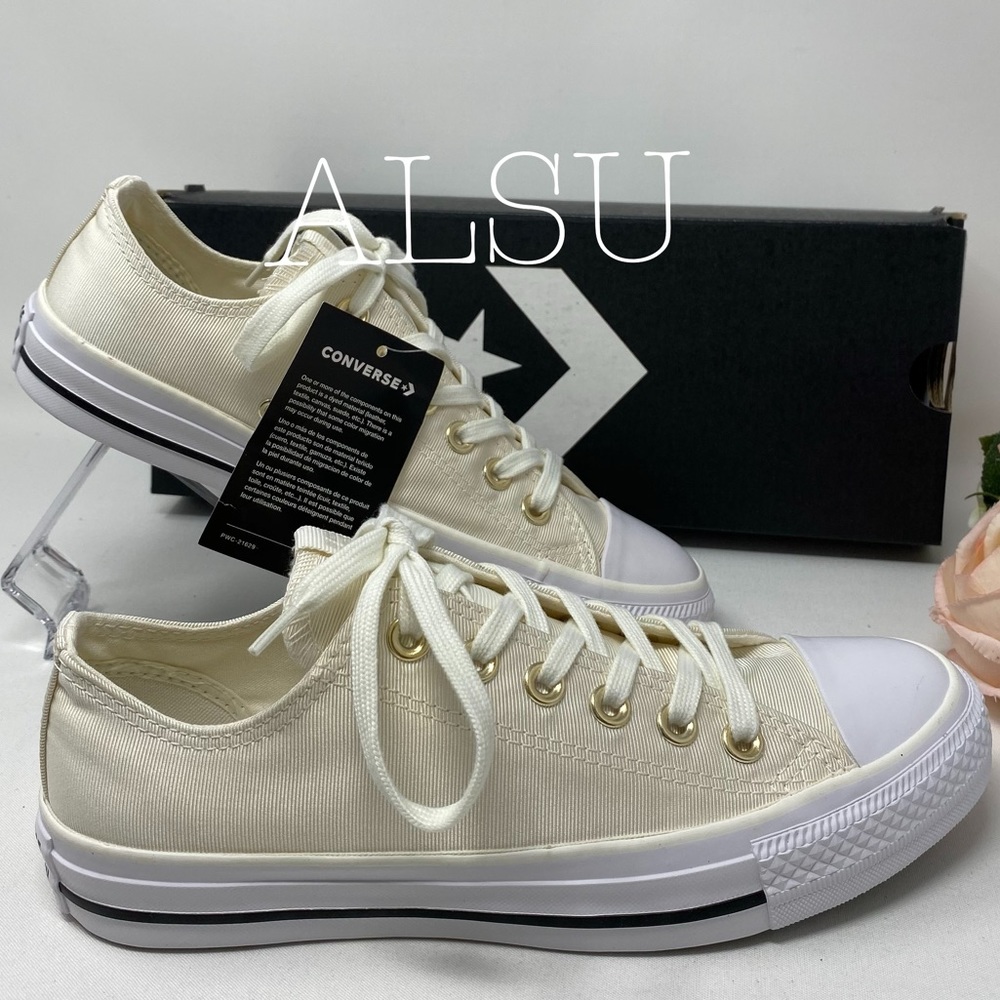 Converse Ctas Low Top Canvas Egret Gold W AUTHENT - Picture 3 of 8